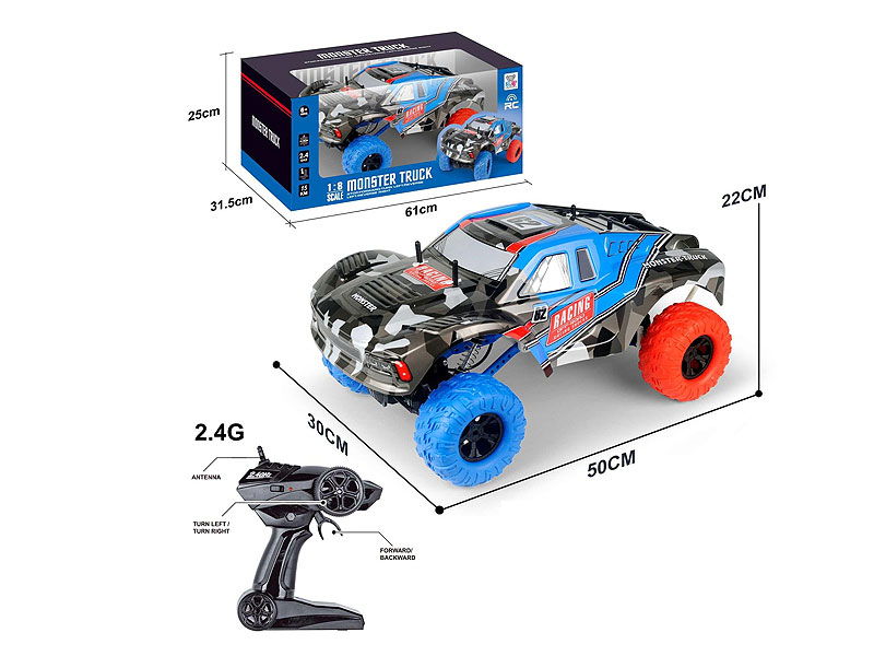 1:8 R/C Climbing Car W/L_Charge toys