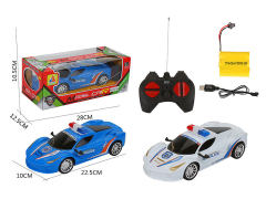 1:18 R/C Police Car 4Ways W/Charger(2C)
