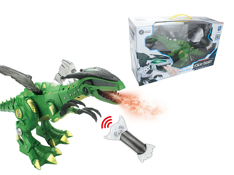 R/C Spray Dinosaur W/M toys