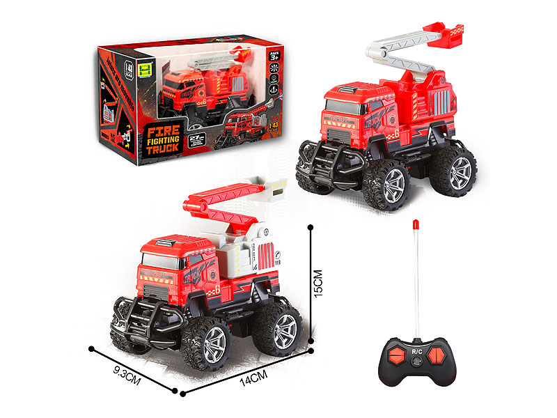 1:43 R/C Fire Engine 4Ways W/L(2C) toys