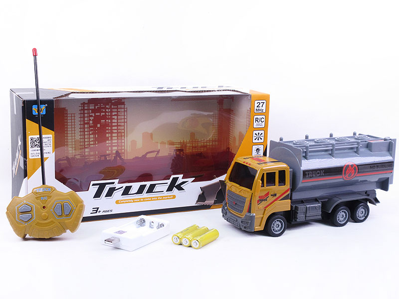 1:24 R/C Tank Truck 4Ways W/L_Charge toys