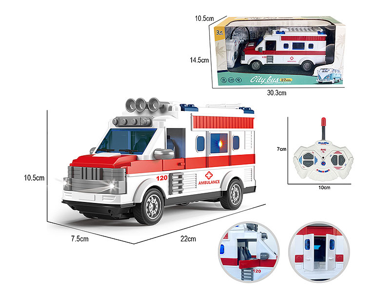 1:30 R/C Ambulance 4Ways W/L toys
