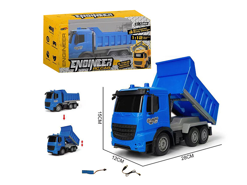 1:12 R/C Construction Truck 6Ways W/Charge toys