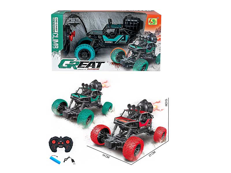 1:18 R/C Spray Climbing Car W/Charge(2C) toys