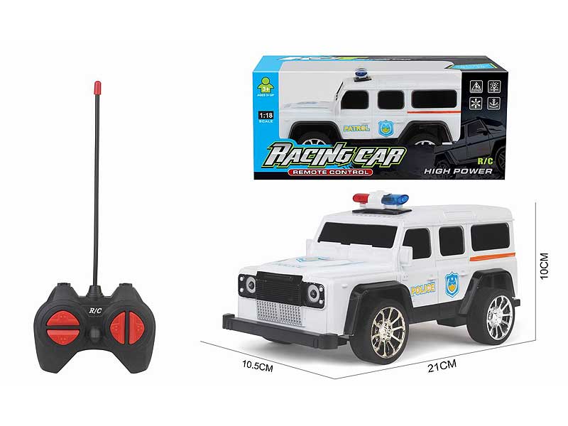 1:18 R/C Police Car 4Ways toys