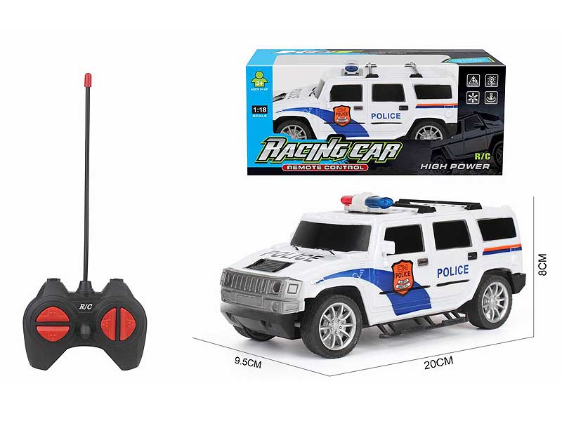 1:18 R/C Police Car 4Ways toys