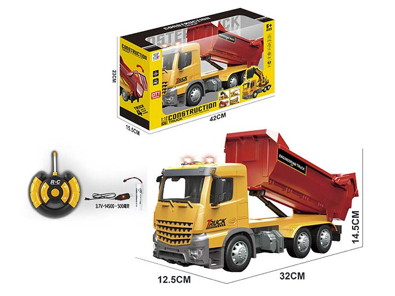 1:12 R/C Construction Truck 4Ways W/Charge toys