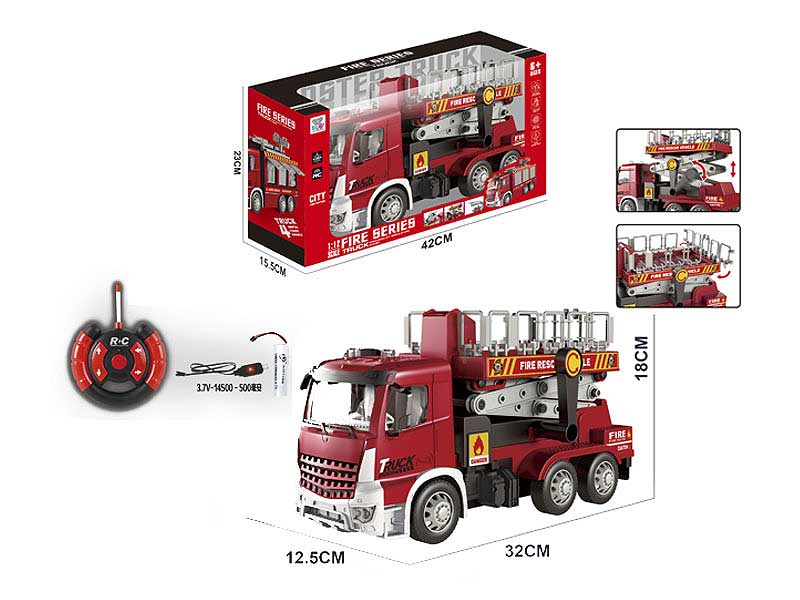 1:12 R/C Fire Engine 4Ways W/Charge toys