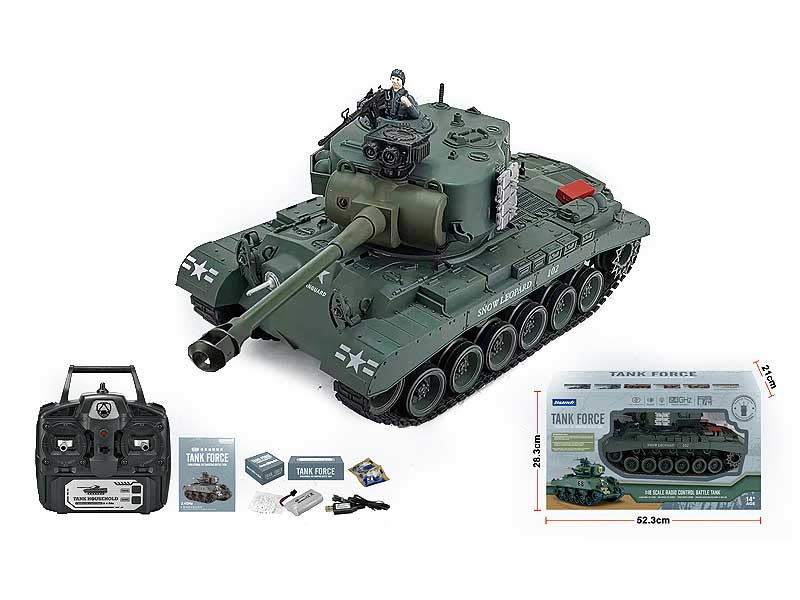 2.4G 1:18 SNOW LEOPARD R/C Water Bomb Tank 16Ways W/Charge toys