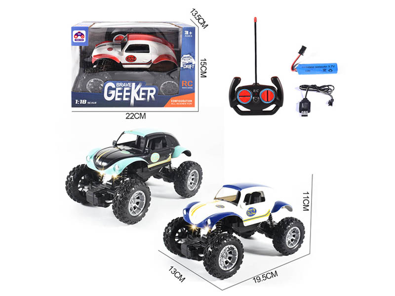 1:18 4Ways Beatle Climbing Car W/Charger_L toys