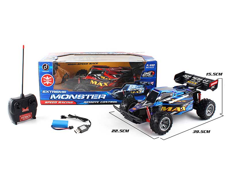 1:10 PVC R/C Buggy country-cross car W/Charger（2C) toys