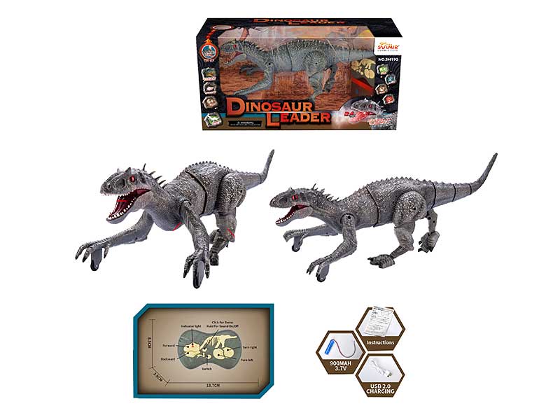 2.4G R/C Dinosaurs 8Ways W/L_M toys