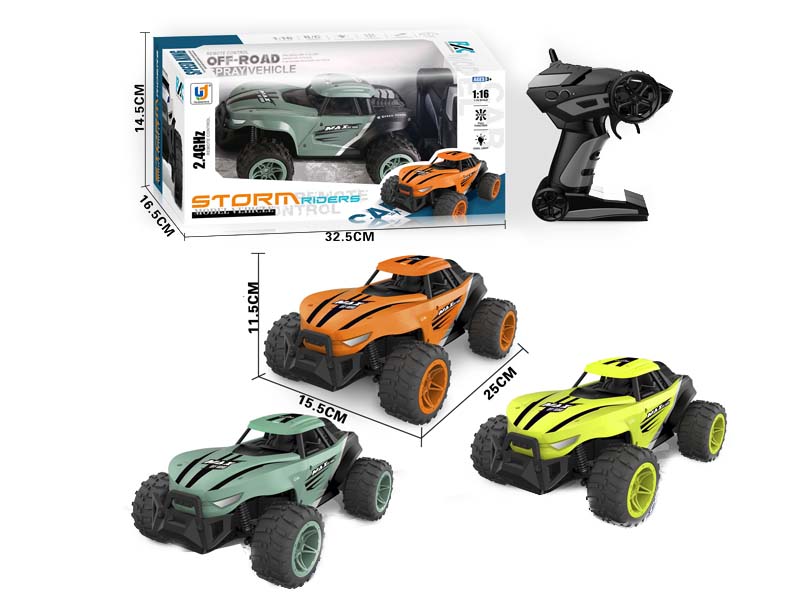 2.4G 1:16 R/C Racing Car 6Ways W/L_Charge(3C) toys