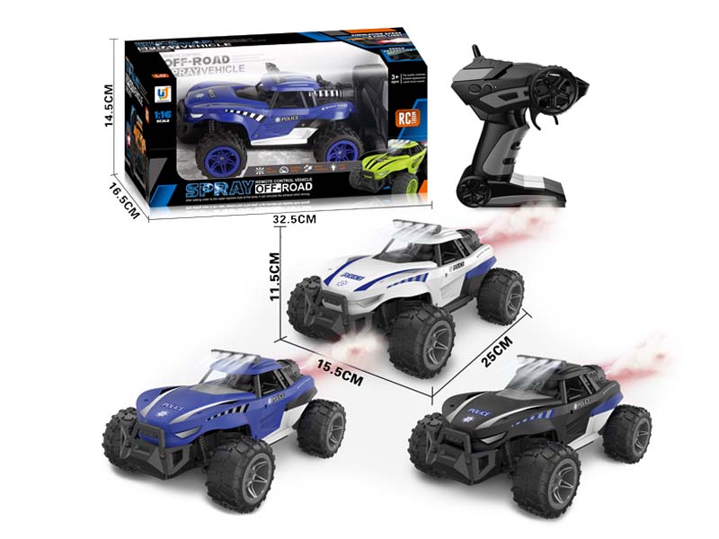 2.4G 1:16 R/C Spray Police Car 8Ways W/L_Charge(3C) toys