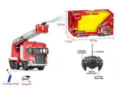 R/C Sprinkler Fire Engine 5Ways W/L_Charge toys