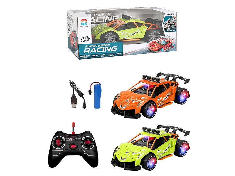1:16 R/C Sports Car 4Ways W/L_Charge(2C) toys