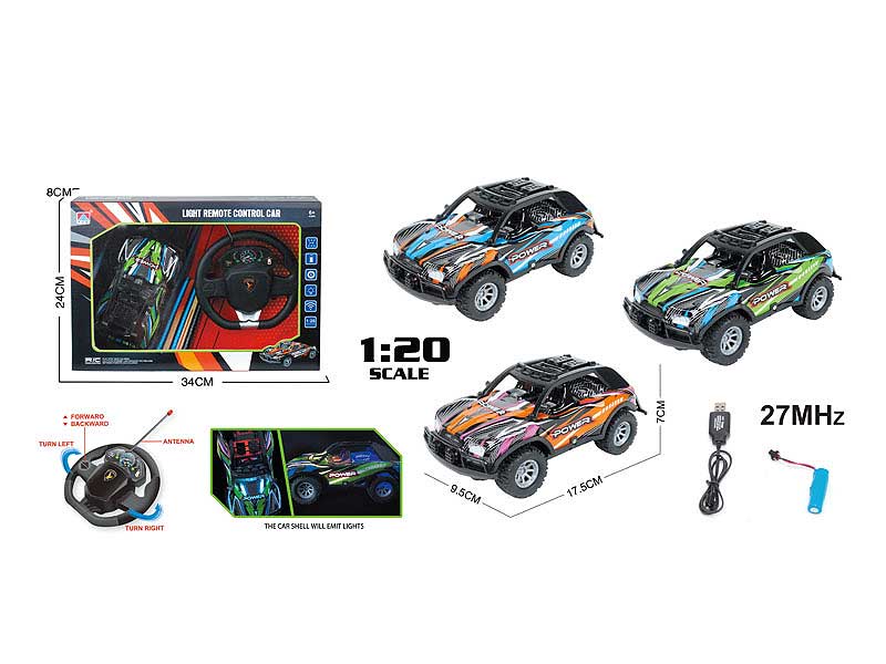 1:20 R/C Racing Car 4Way W/L_Charge(4S) toys