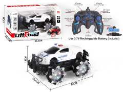 2.4G 1:18 R/C Stunt Police Car 11Ways W/L_Charge toys