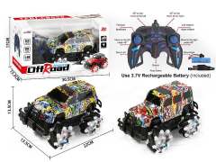 2.4G 1:18 R/C Stunt Car 11Ways W/L_Charge(2S2C) toys