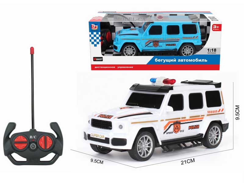 1:18 R/C Police Car 4Ways(2C) toys