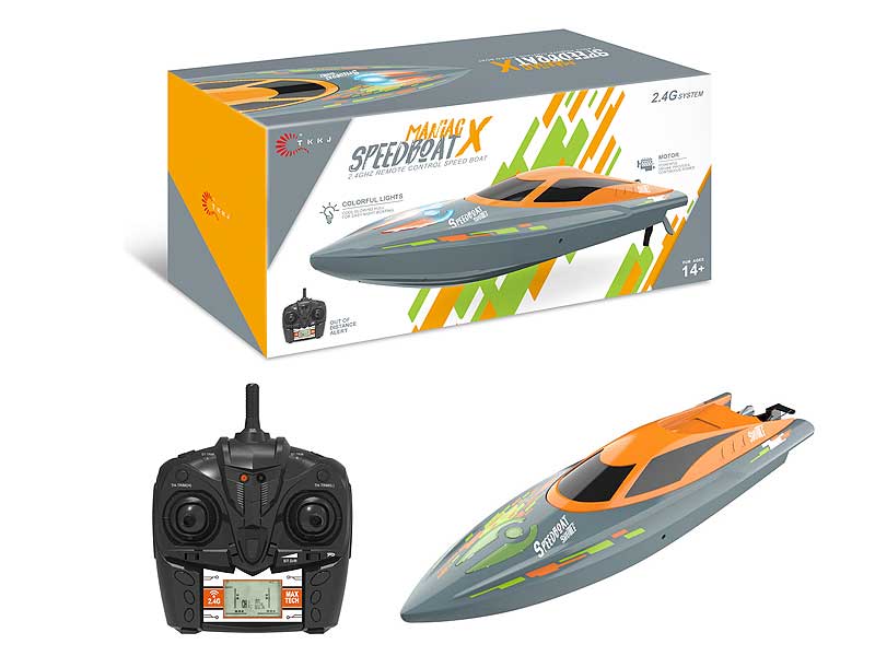 2.4G 1:36 R/C Speedboat W/Charge toys