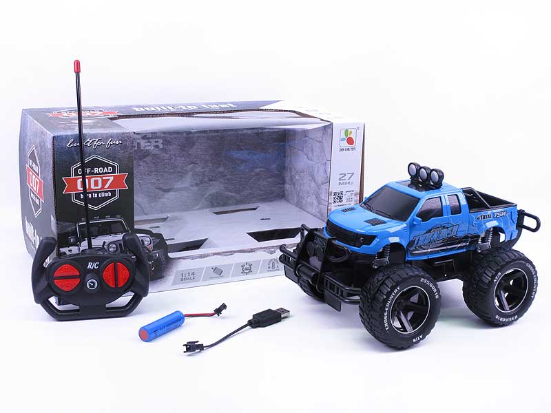 1:14 R/C Cross-country Car 4Ways W/L_Charge(2C) toys