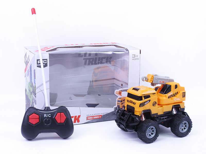 1:43 R/C Construction Truck 4Ways W/L(2S) toys