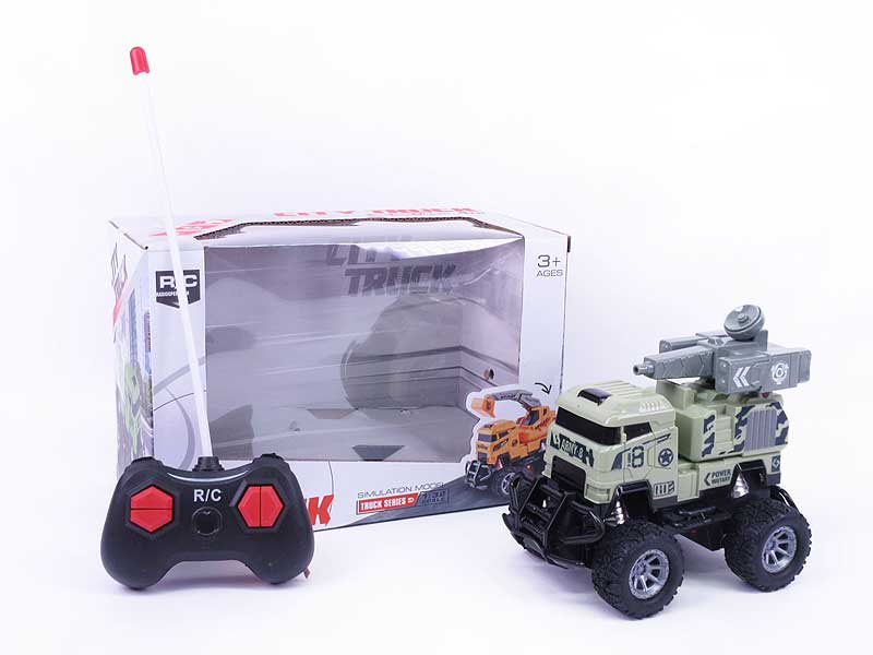 1:43 R/C Military Car 4Ways W/L(2S) toys