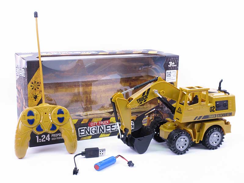 1:24 R/C Construction Truck 5Ways W/L_Charge toys
