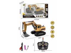 1:24 R/C Excavator 5Ways W/L_Charge toys