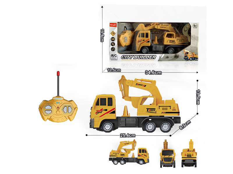 R/C Excavator 4Ways W/L toys