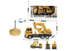 R/C Excavator 4Ways W/L_Charge toys