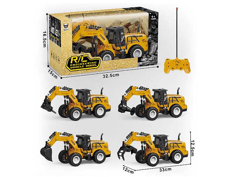 R/C Construction Truck 6Ways W/Charge(4S) toys