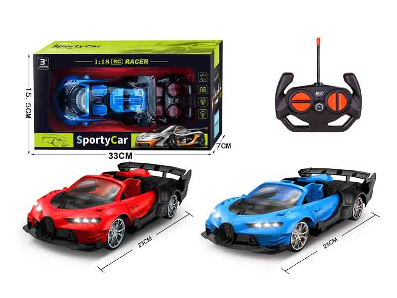 1:18 R/C Racing Car 4Way W/L(2C) toys