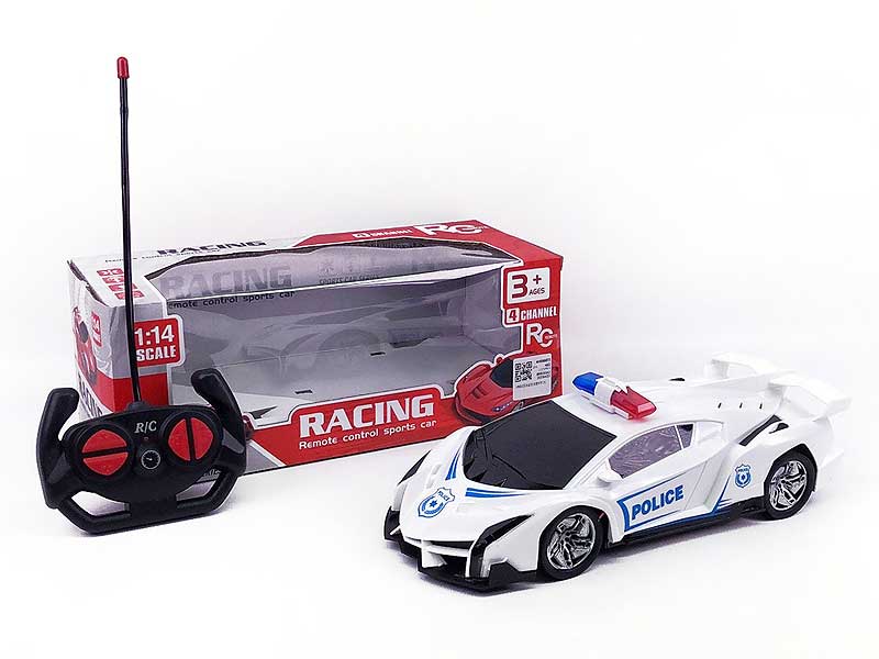 R/C Police Car 4Ways W/L toys