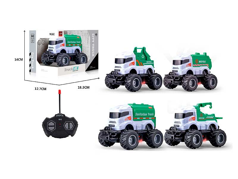 R/C Sanitation Car 4Ways W/L(4S) toys