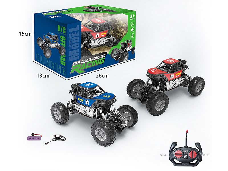 1:20 Die Cast Climbing Car R/C W/Charge(2C) toys