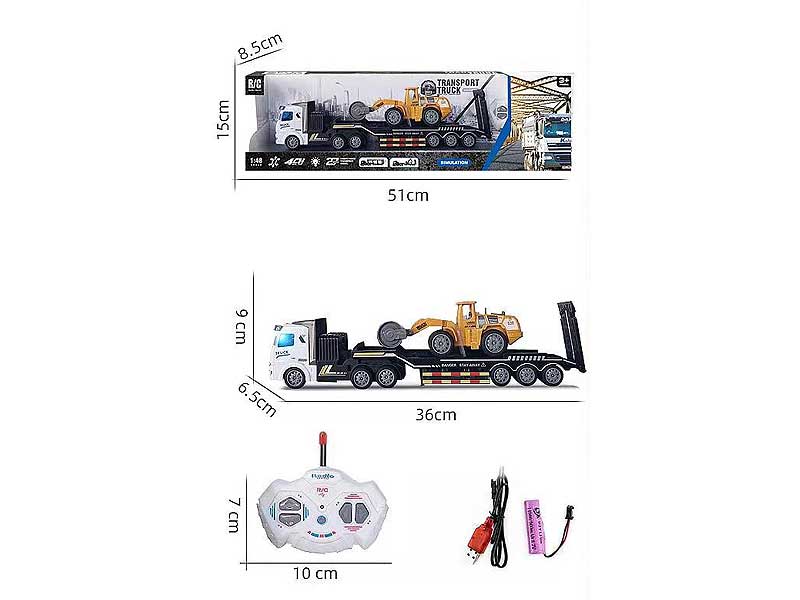 2.4G1:48 R/C Truck W/L_Charge toys