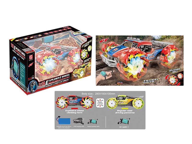 1:10 Die Cast Climbing Car R/C W/Charge(2C) toys