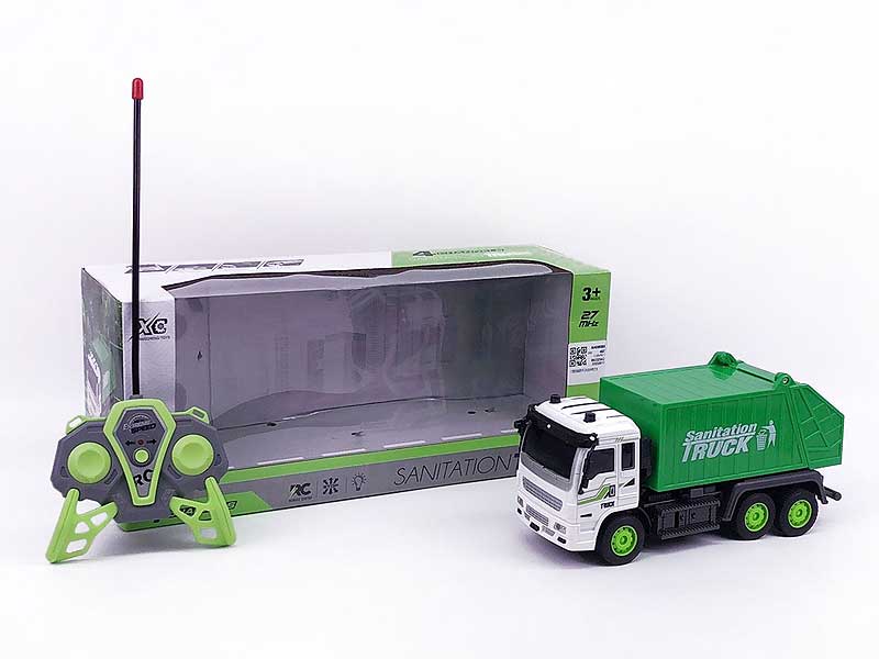 1:30 R/C Sanitation Truck 4Ways W/L toys