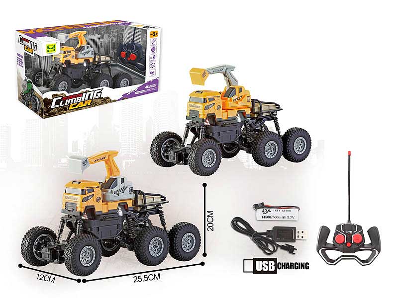 1:16 R/C Construction Truck 4Ways W/Charge toys