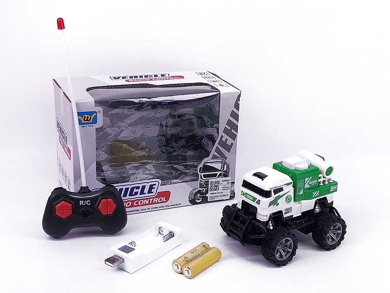 1:43 R/C Sanitation Truck W/L_Charge toys