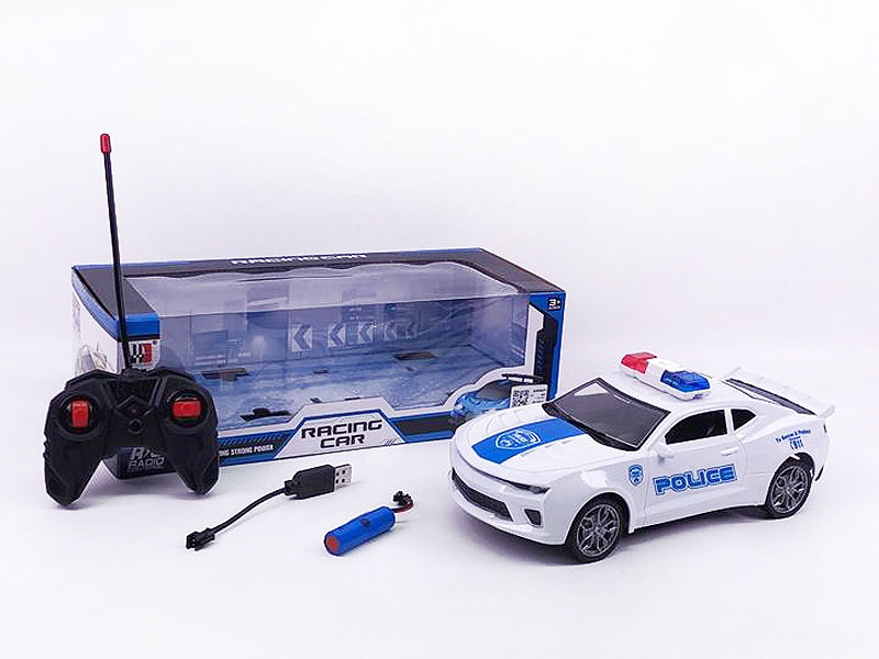 1:16 R/C Police Car 4Way W/L_Charge toys