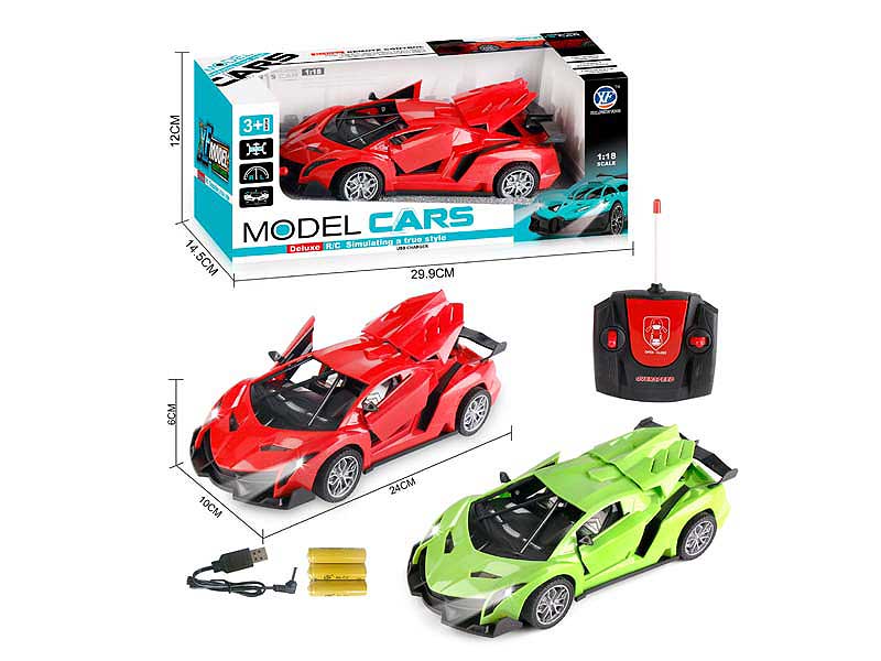 1:18 R/C Car 5Ways W/Charge(2C) toys