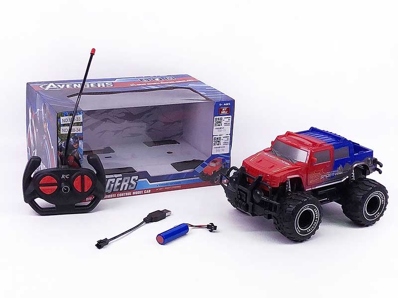 1:16 R/C Cross-country Car 4Ways W/Charge(2C) toys