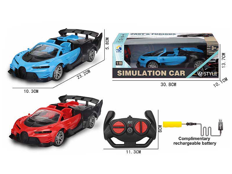 1:18 R/C Car 4Ways W/L_Charge(2C) toys