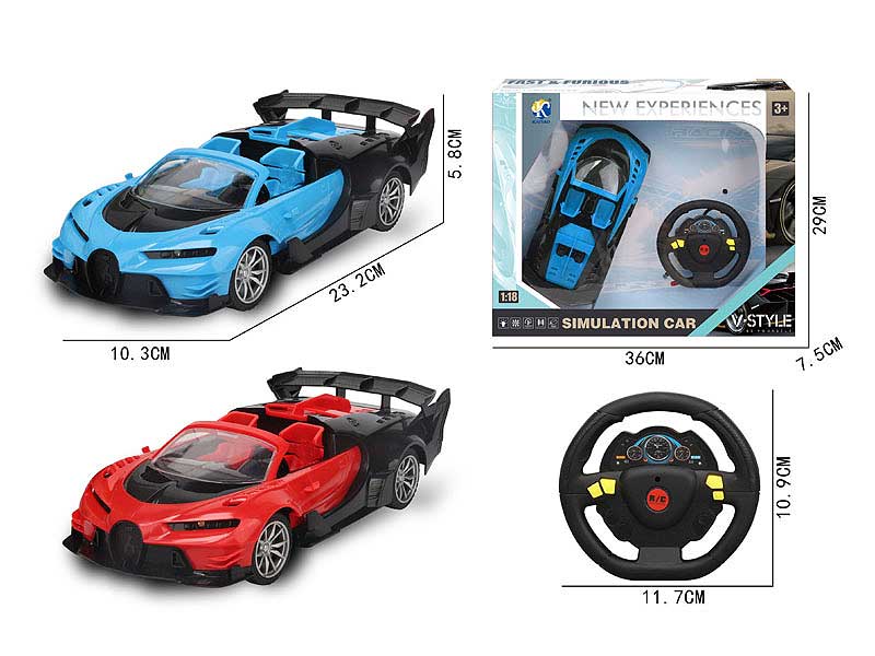 1:18 R/C Car 4Ways W/L(2C) toys