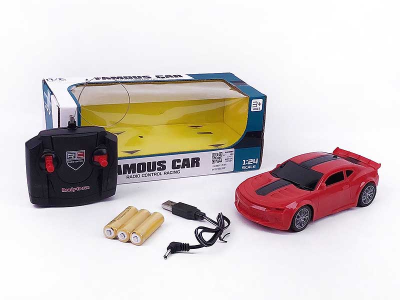 1:24 R/C Car 4Ways W/Charge(2C) toys