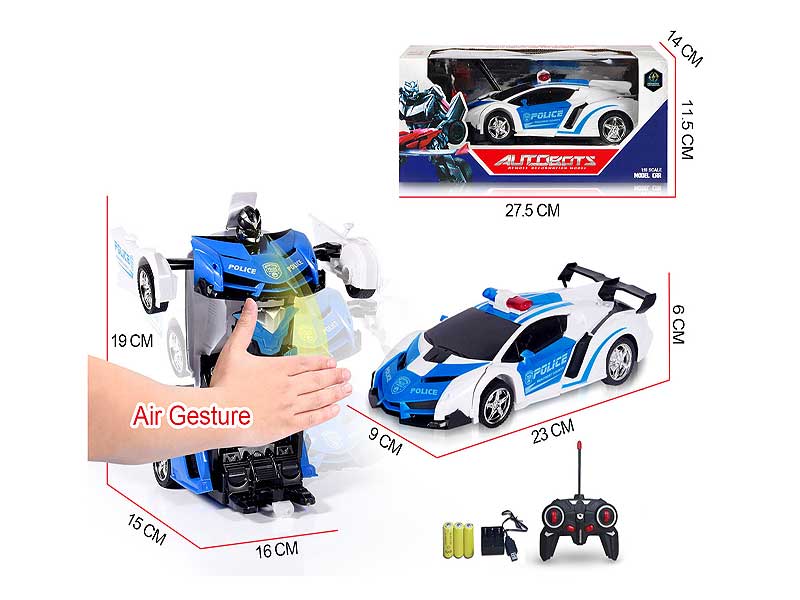 1：18 R/C Transform Police Car（2C) toys