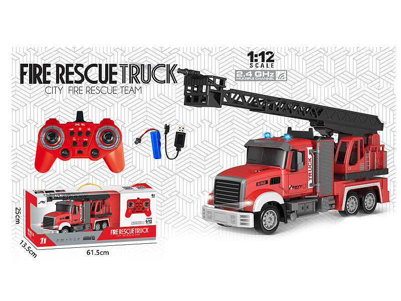 2.4G1:12 R/C Fire Engine 11Ways W/L_S_Charge toys